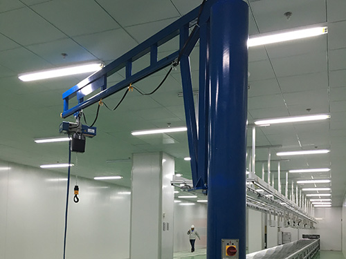 無塵車間手動(dòng)式旋臂式起重機(jī)